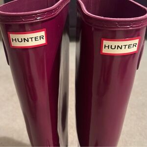 Hunter Women’s Burgundy Original Gloss Rain Boots